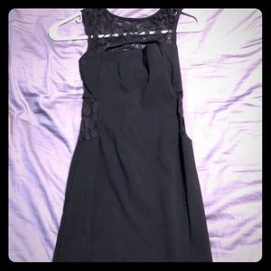 Black with lace dress